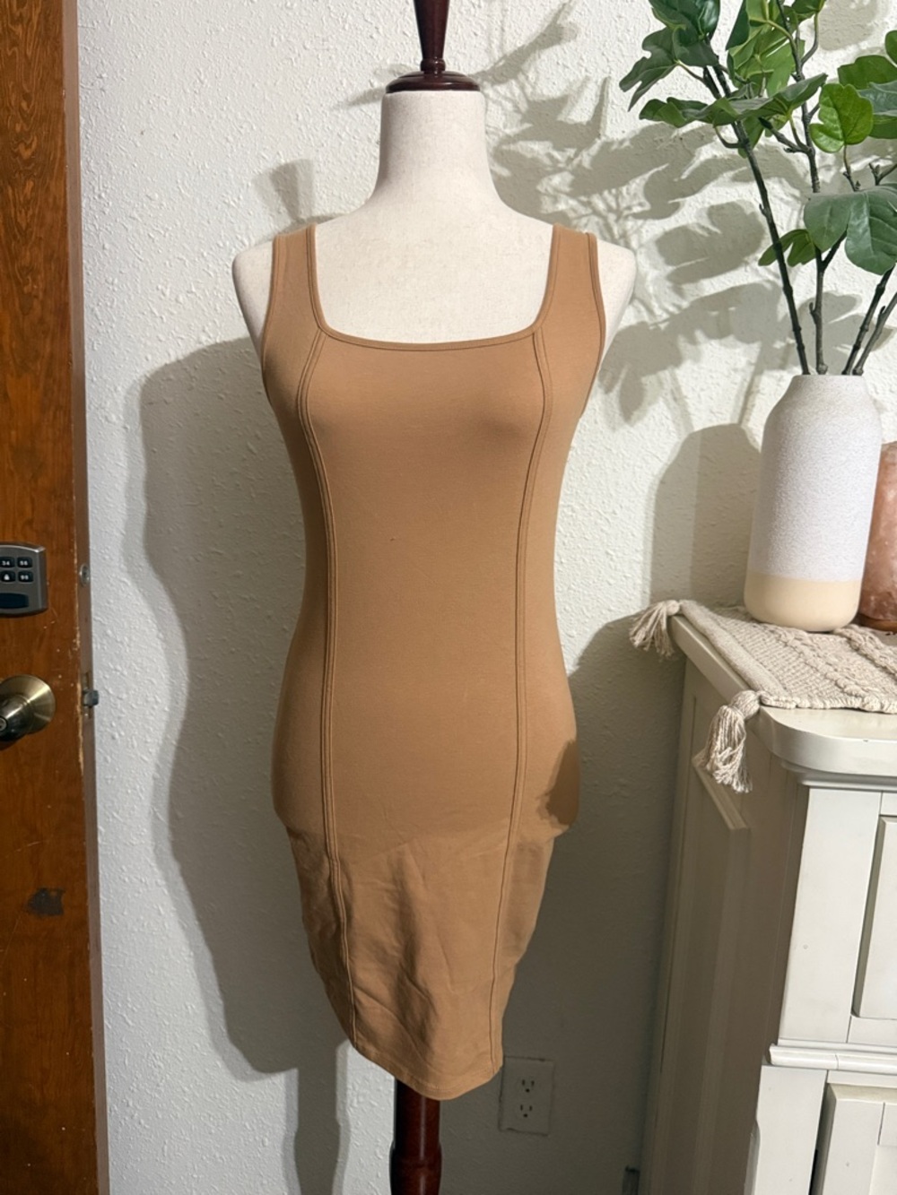 wild fable Tan Midi Tank Dress